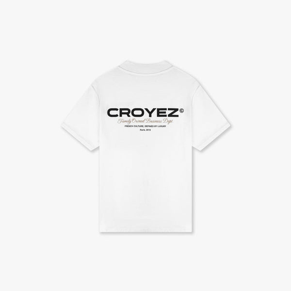 Croyez Family Owned Business T-Shirt White-Croyez-Mansion Clothing