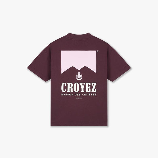 Croyez Maison Fumes T-Shirt Burgundy-Croyez-Mansion Clothing
