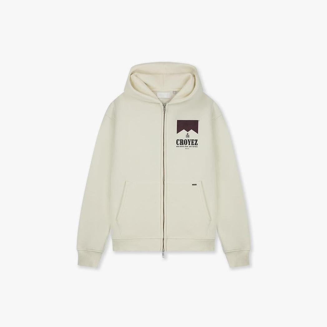 Croyez Maison Fumes Zip Hoodie Off-White