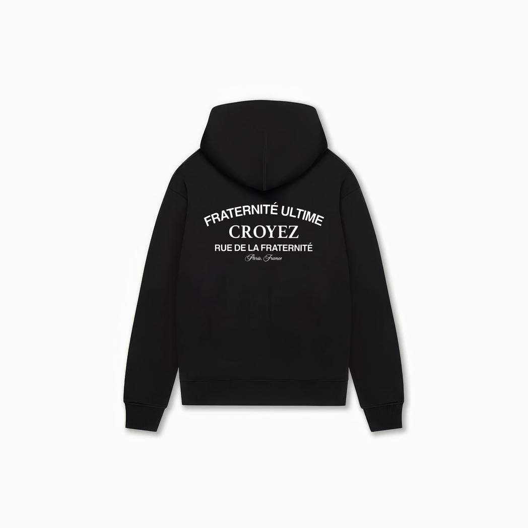 Croyez Original Fraternite Zip Hoodie Black