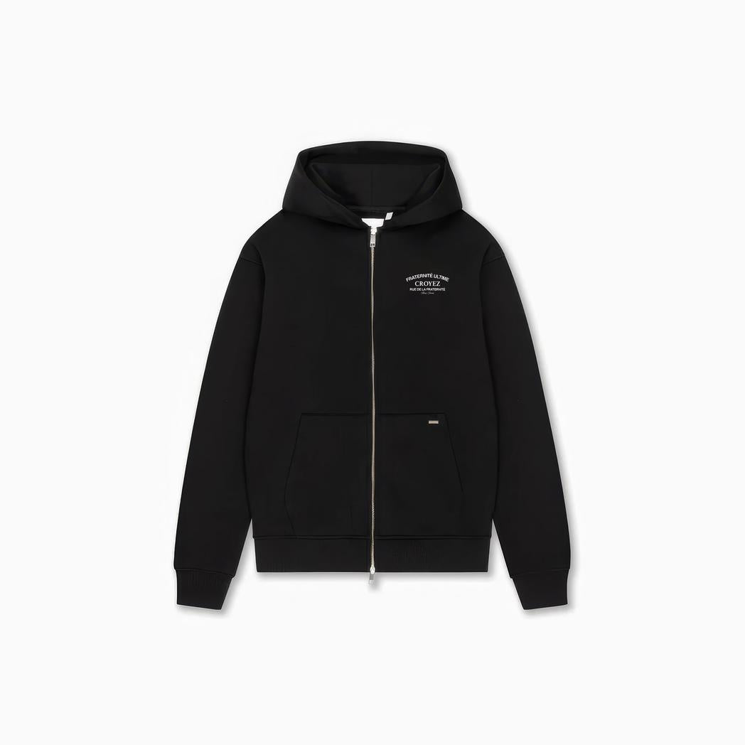 Croyez Original Fraternite Zip Hoodie Black