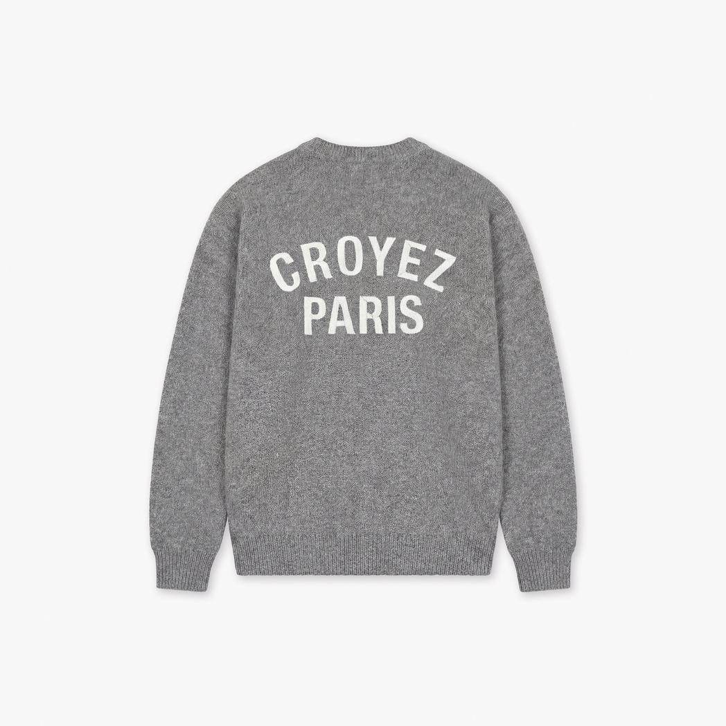 Croyez Paris Knit Sweater Grey Melange