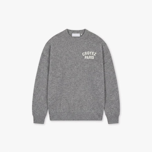 Croyez Paris Knit Sweater Grey Melange