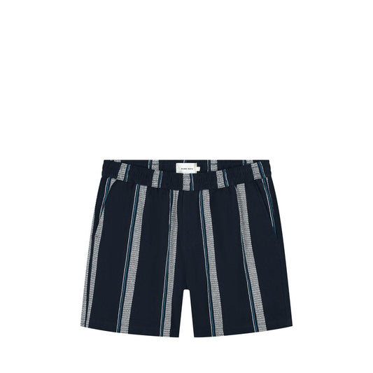 Cuban Striped Shorts Navy