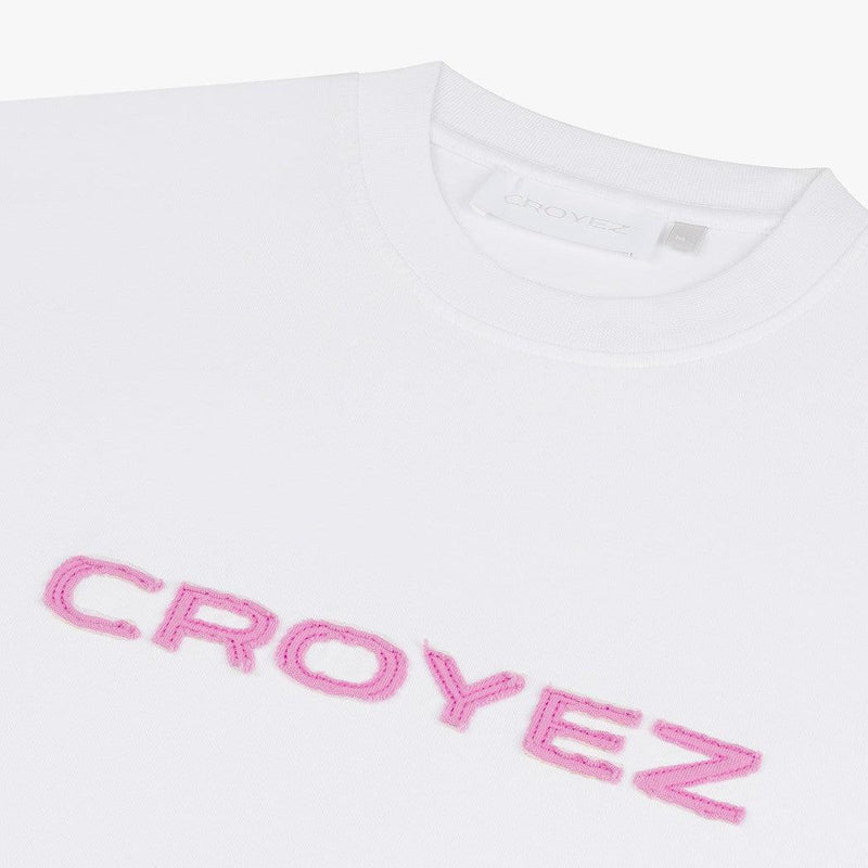 Cutout T-Shirt White / Hot Pink