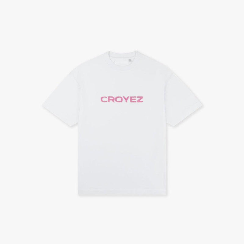 Cutout T-Shirt White / Hot Pink