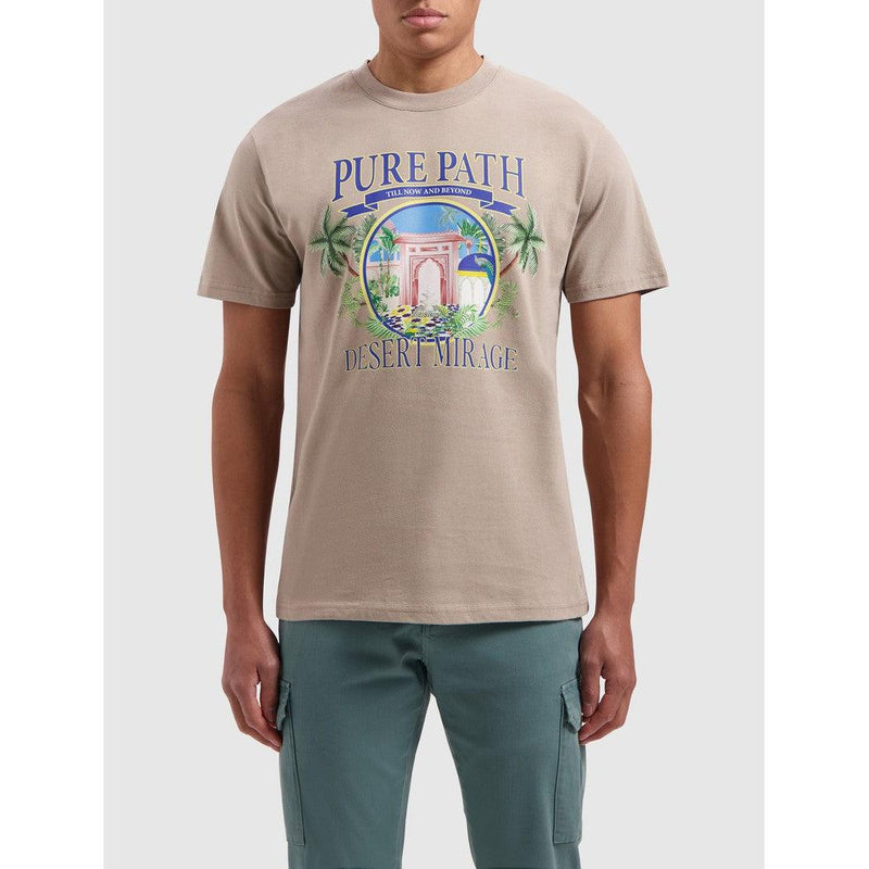 Desert Mirage T-shirt - Taupe-Pure Path-Mansion Clothing