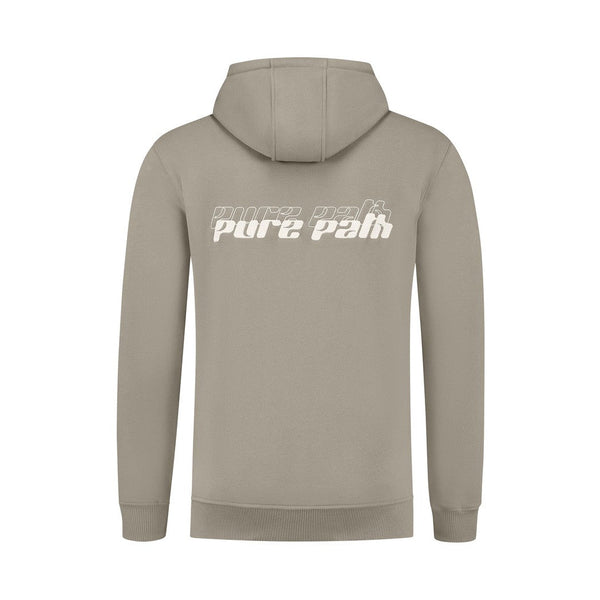 Dimensional Script Hoodie Army Green