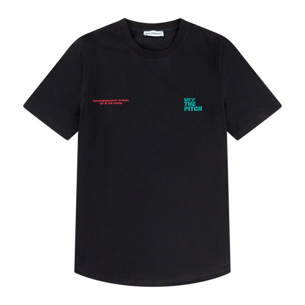 Division Slim Fit Tee Black-Off The Pitch-Mansion Clothing