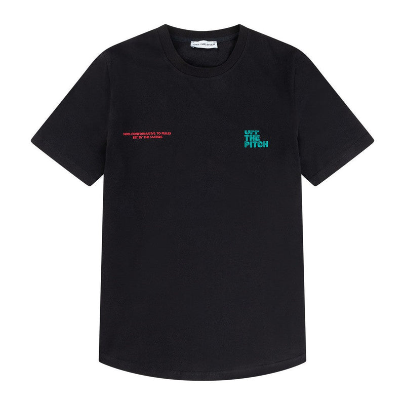 Division Slim Fit Tee Black-Off The Pitch-Mansion Clothing