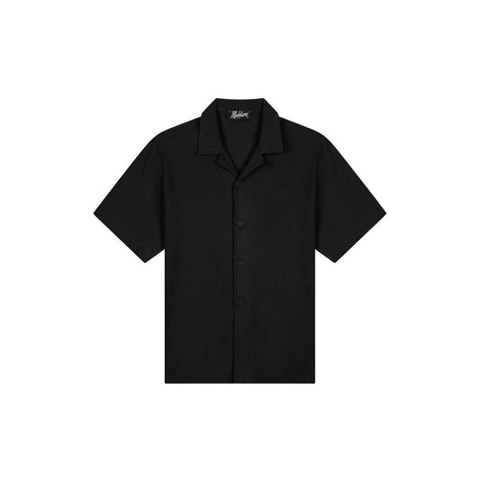 Emblem Seersucker Shirt Black