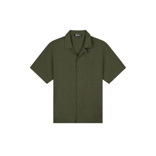 Emblem Seersucker Shirt Vintage Green