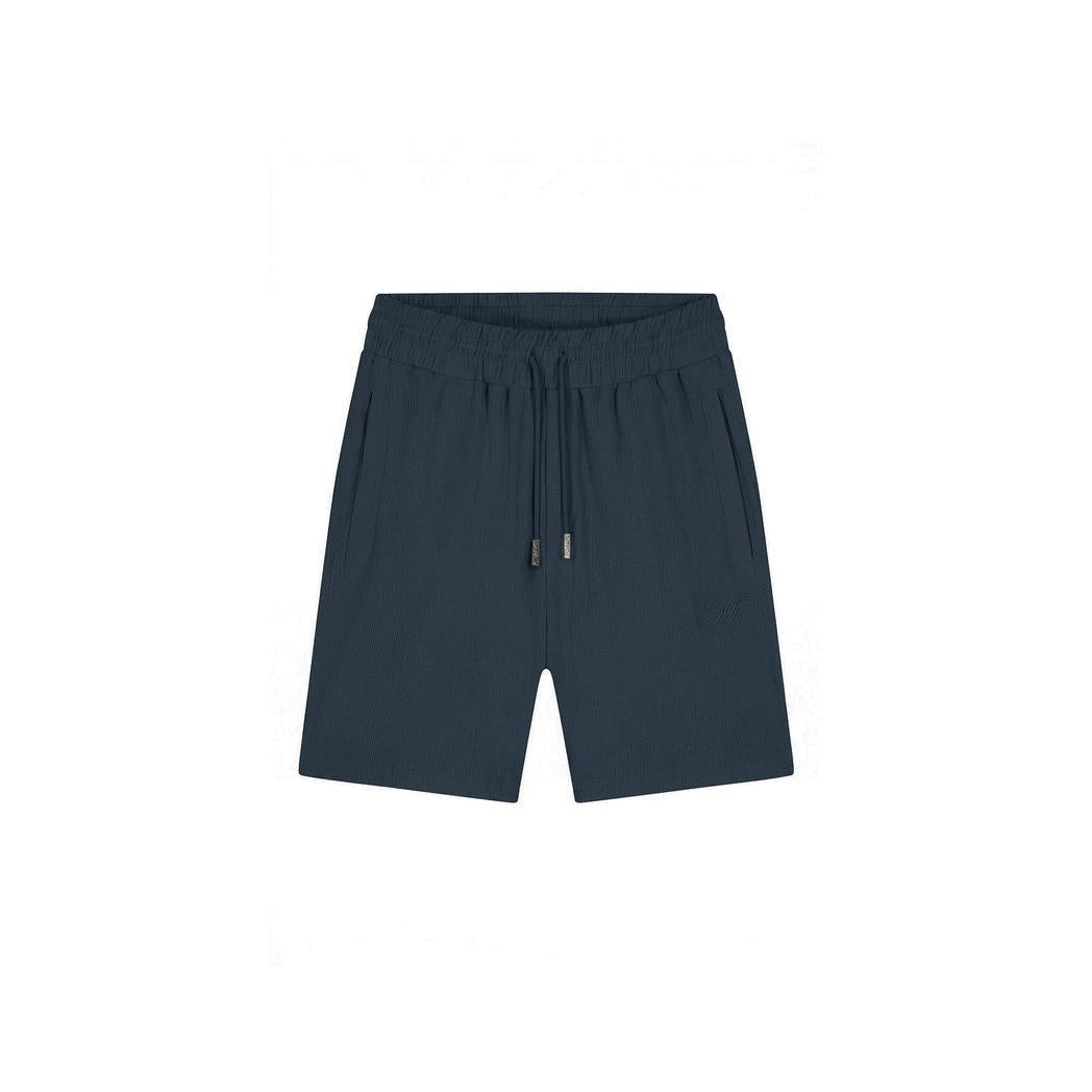 Emblem Seersucker Shorts Navy