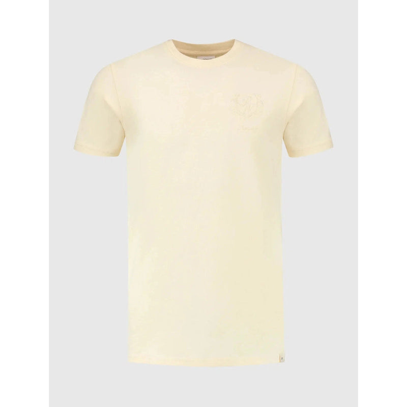 Embroidered Emblem T-shirt-Purewhite-Mansion Clothing