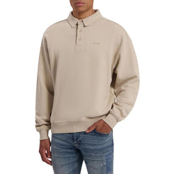 Embroidered Smart Polo Sweater-Purewhite-Mansion Clothing