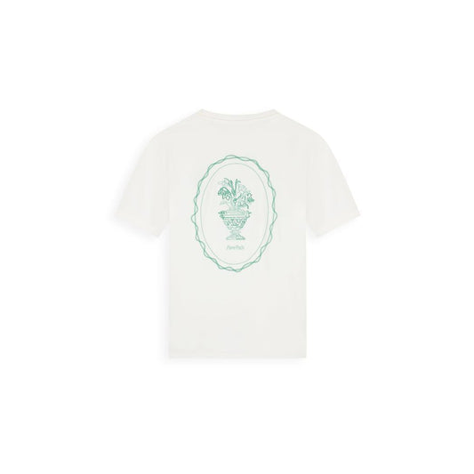 Embroidered Vase T-shirt Off White-Pure Path-Mansion Clothing