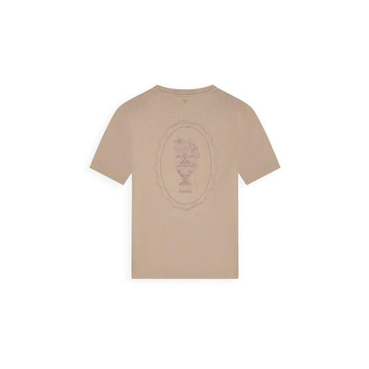 Embroidered Vase T-shirt Taupe-Pure Path-Mansion Clothing