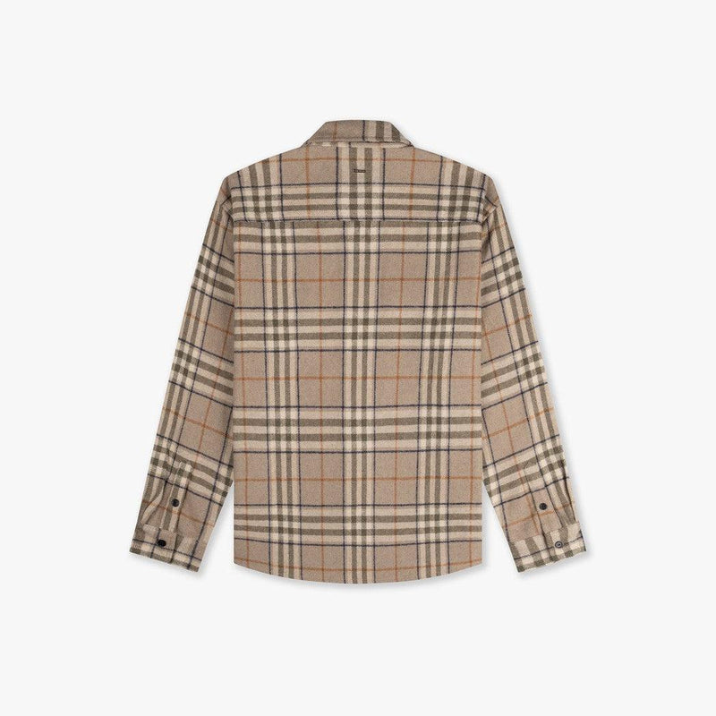 Essence Flannel Shirt Brown/Beige