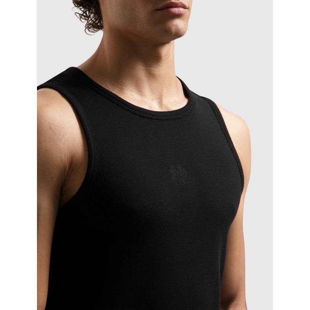 Essential Initials Tanktop Black-Pure Path-Mansion Clothing