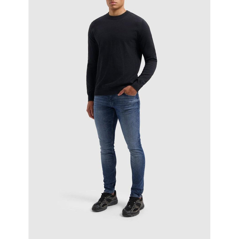Essential Knitwear Crewneck - Black-Pure Path-Mansion Clothing