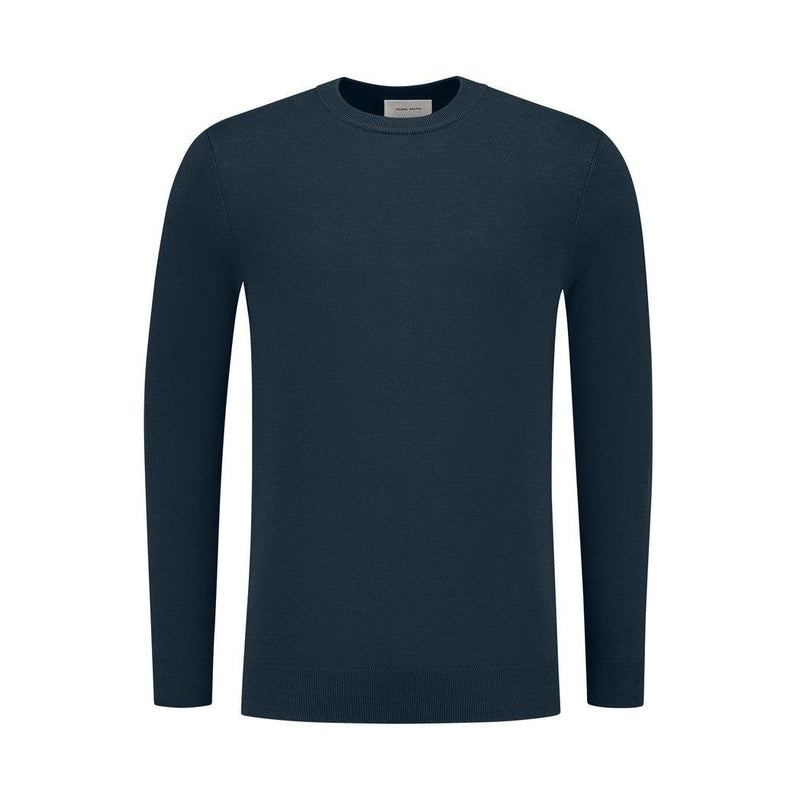 Essential Knitwear Crewneck - Navy-Pure Path-Mansion Clothing