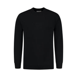 Essential Knitwear Crewneck Sweater - Black-Pure Path-Mansion Clothing