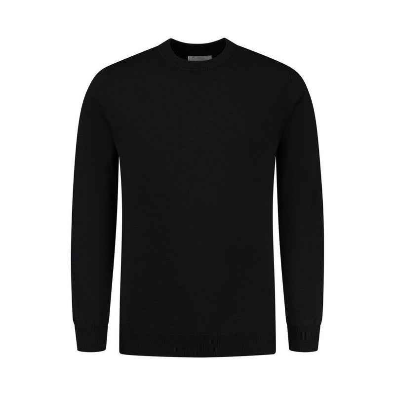 Essential Knitwear Crewneck Sweater - Black