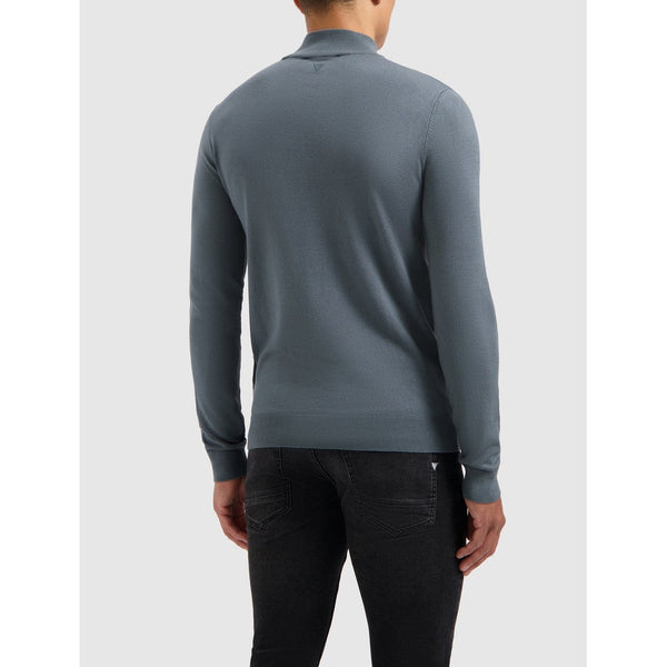 Essential Knitwear Mockneck Sweater Blue