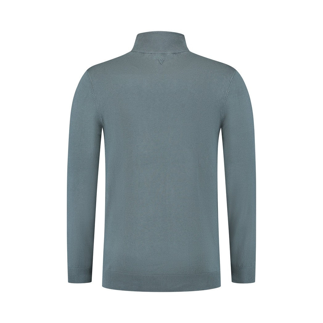 Essential Knitwear Mockneck Sweater Blue