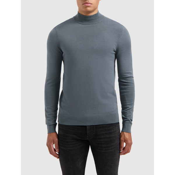Essential Knitwear Mockneck Sweater Blue