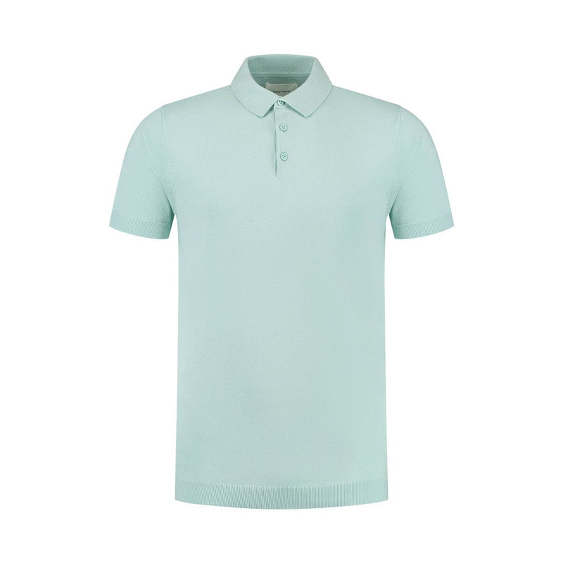 Essential Knitwear Polo - Mint-Pure Path-Mansion Clothing