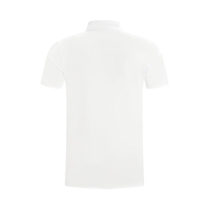 Essential Triangle Polo - White-Pure Path-Mansion Clothing