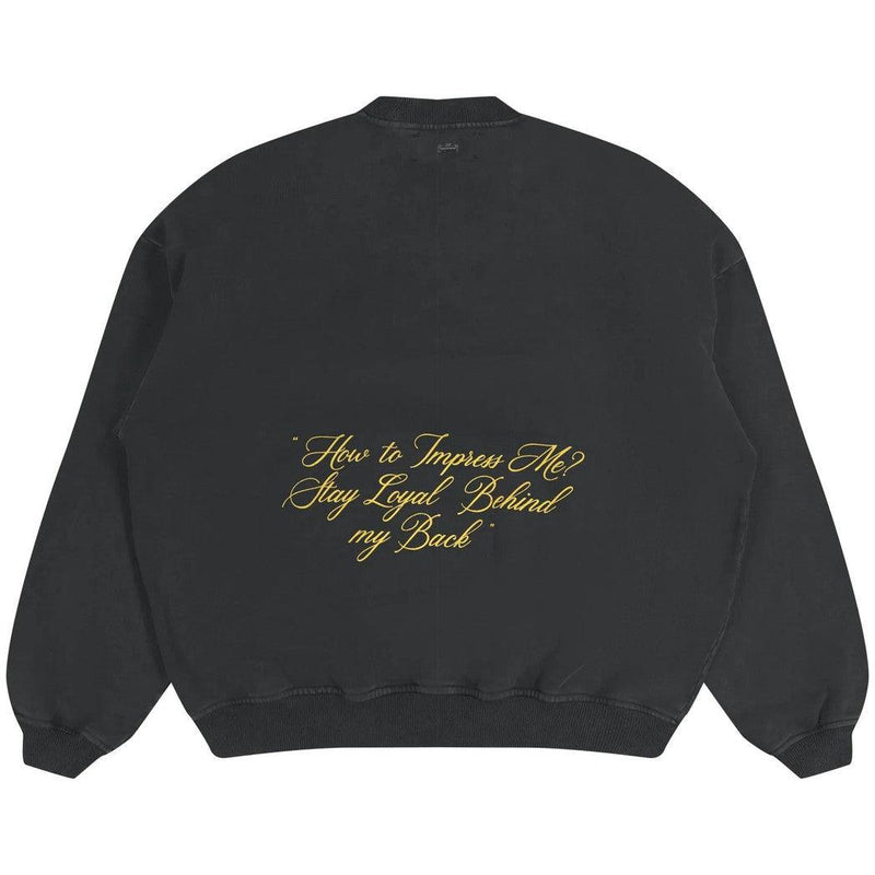 FB-CREWNECK Deep Black-Fearless Blood-Mansion Clothing