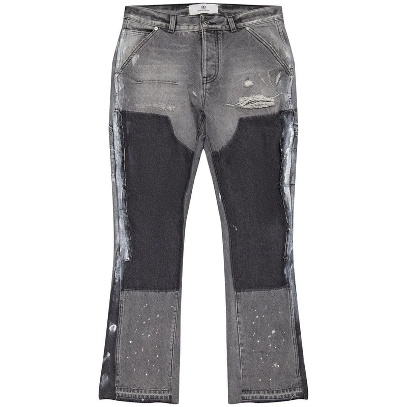 FB-FLARE-WORKER Dark Grey Vintage-Fearless Blood-Mansion Clothing