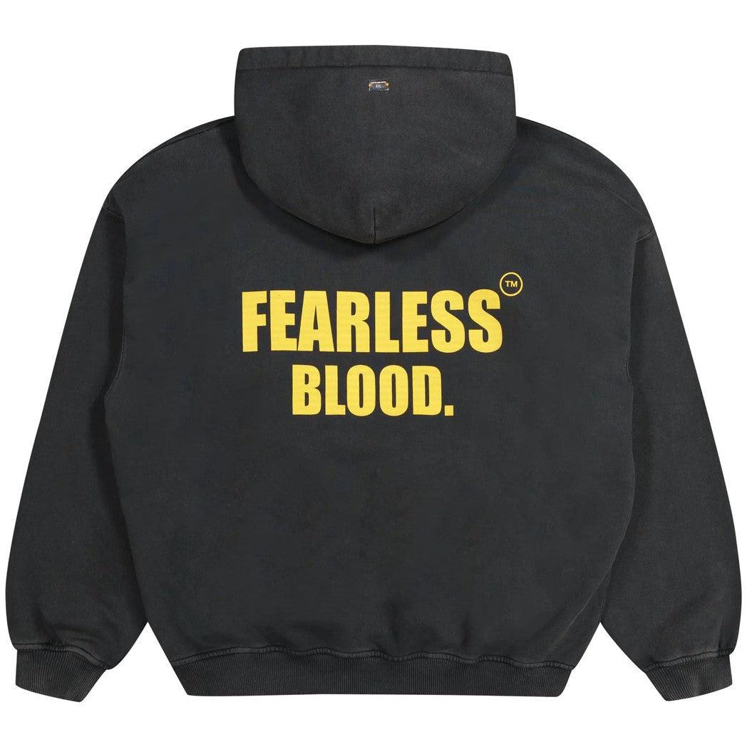 FB-HOODY-01 Deep Black-Fearless Blood-Mansion Clothing