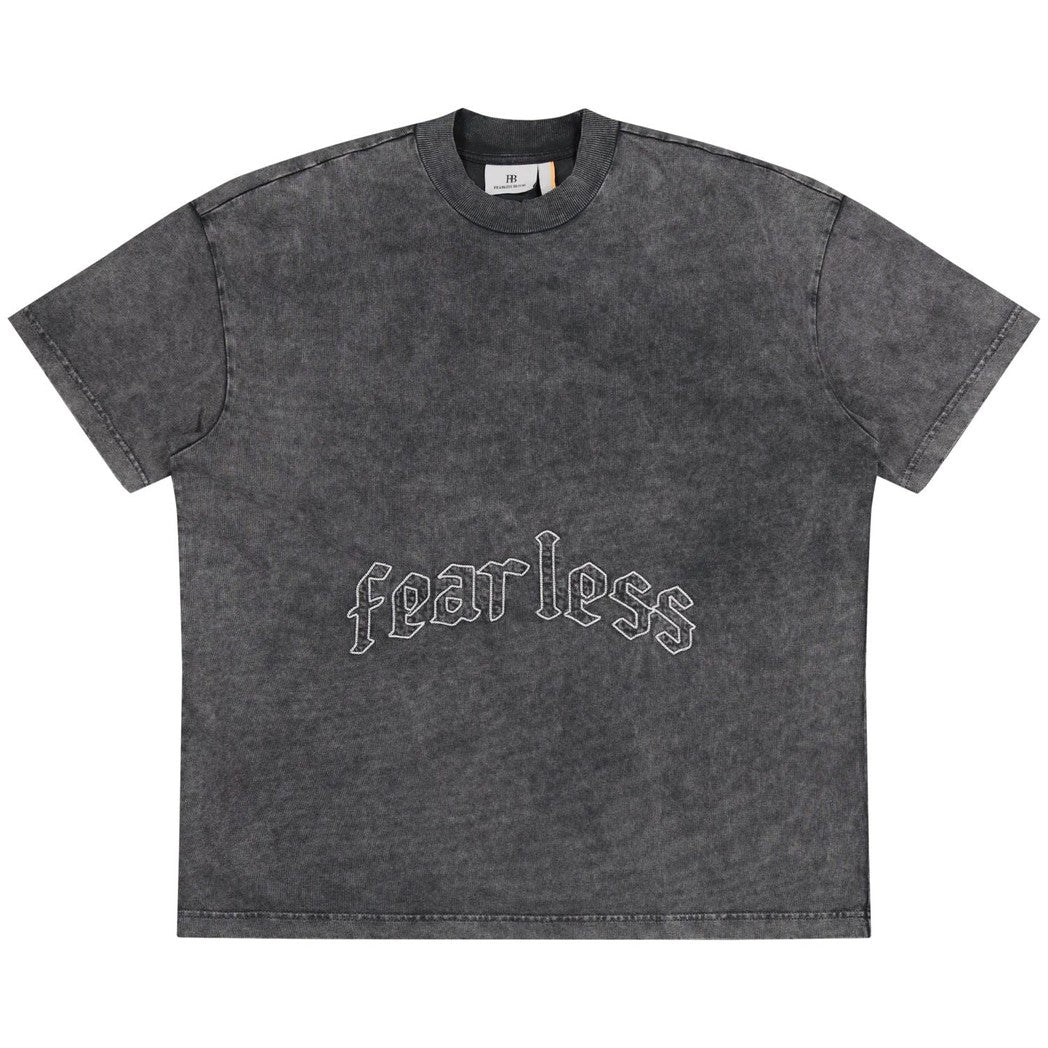 FB-TEE-01 Deep Black-Fearless Blood-Mansion Clothing