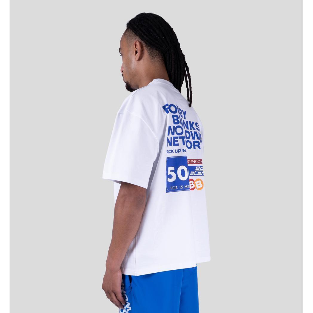 FORUM TEE WHITE/COBALT-Bobby Blanks-Mansion Clothing