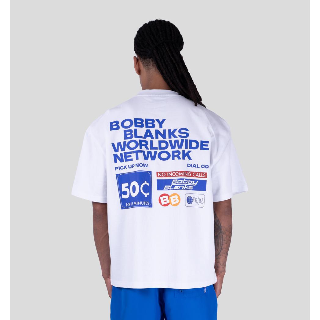 FORUM TEE WHITE/COBALT-Bobby Blanks-Mansion Clothing
