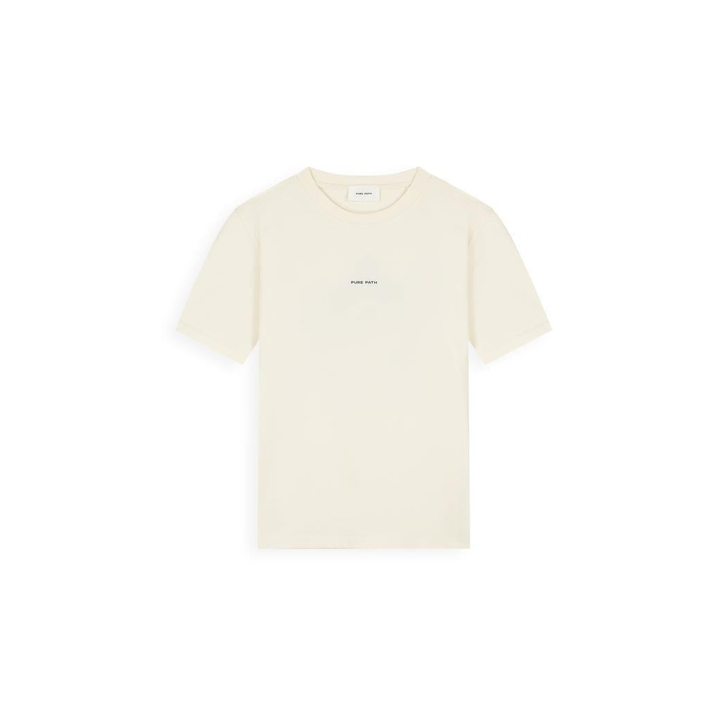 Family Crest T-shirt Ecru-Pure Path-Mansion Clothing