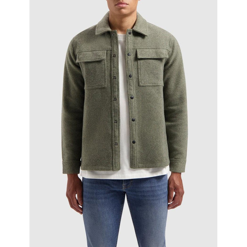 Flannel Overshirt Army Green
