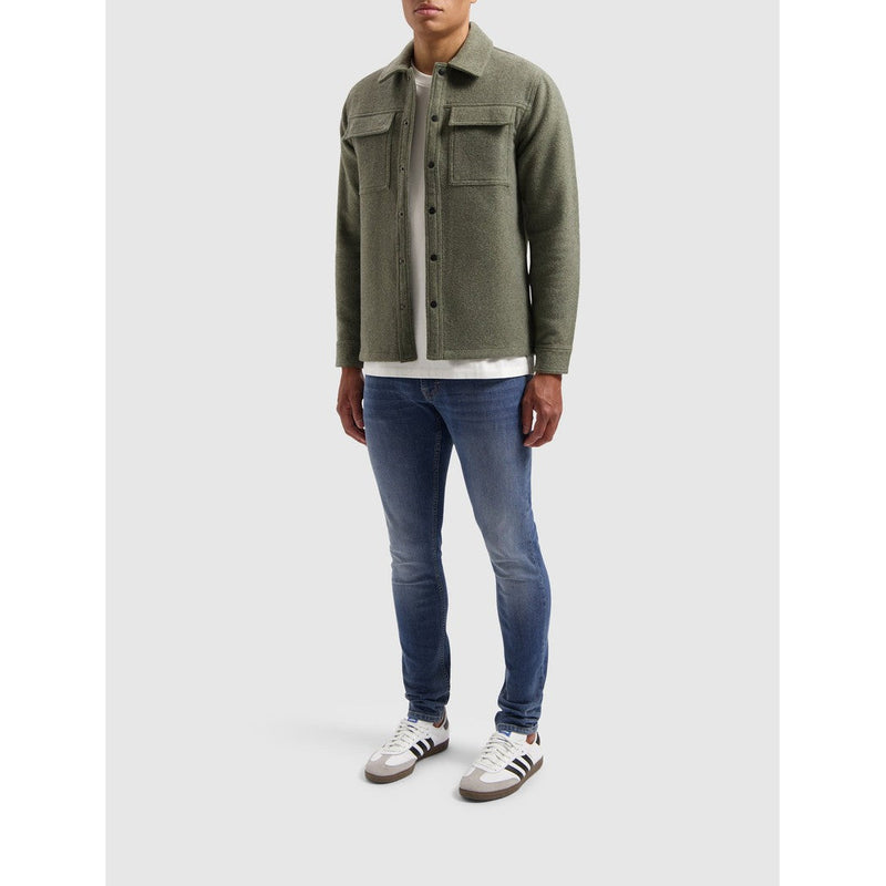 Flannel Overshirt Army Green