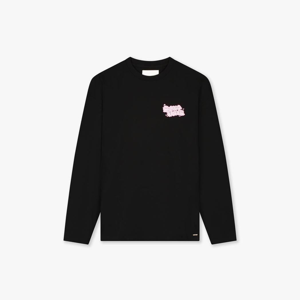 Fleur Heureuse Longsleeve Black-Croyez-Mansion Clothing