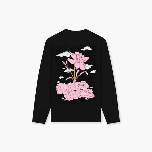 Fleur Heureuse Longsleeve Black-Croyez-Mansion Clothing