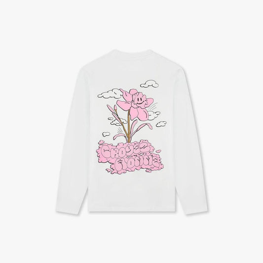 Fleur Heureuse Longsleeve White-Croyez-Mansion Clothing