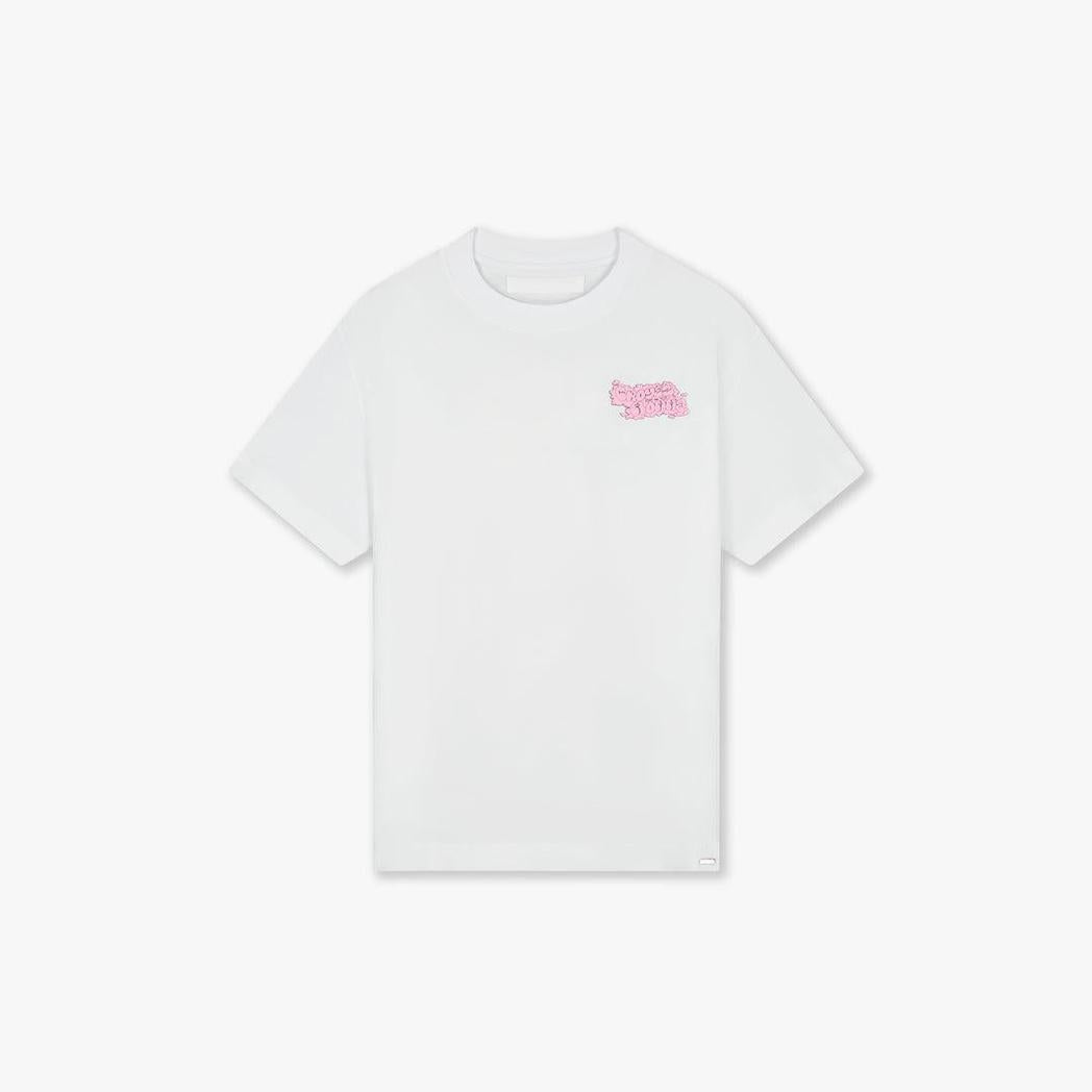 Fleur Heureuse T-Shirt White-Croyez-Mansion Clothing