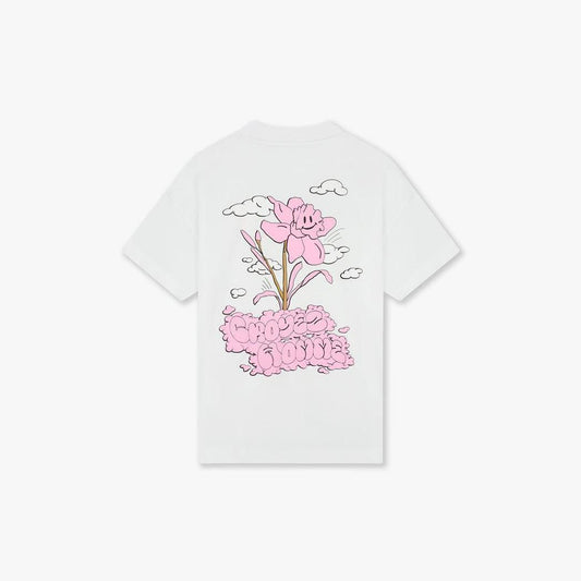 Fleur Heureuse T-Shirt White-Croyez-Mansion Clothing