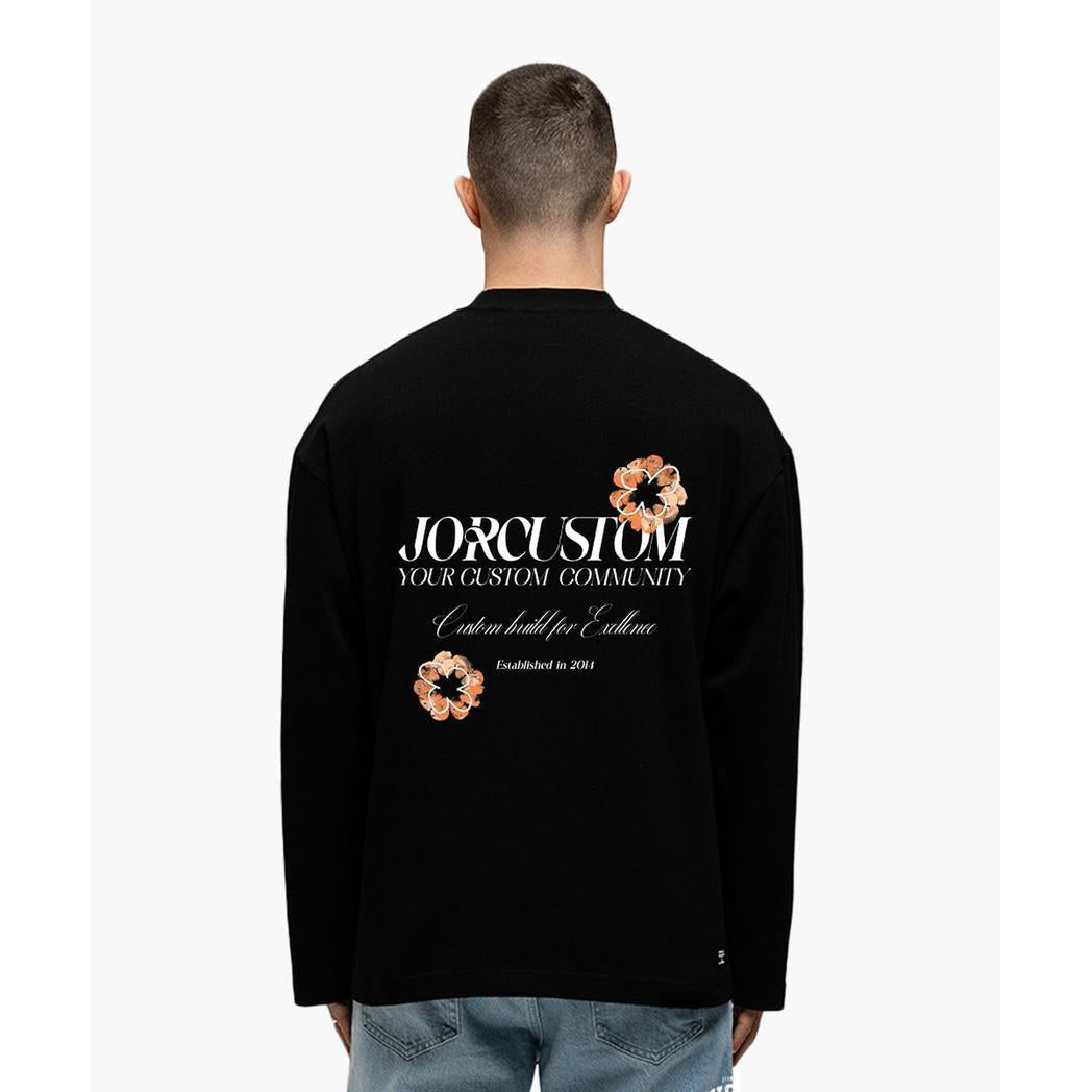 Flowers Longsleeve T-Shirt Black