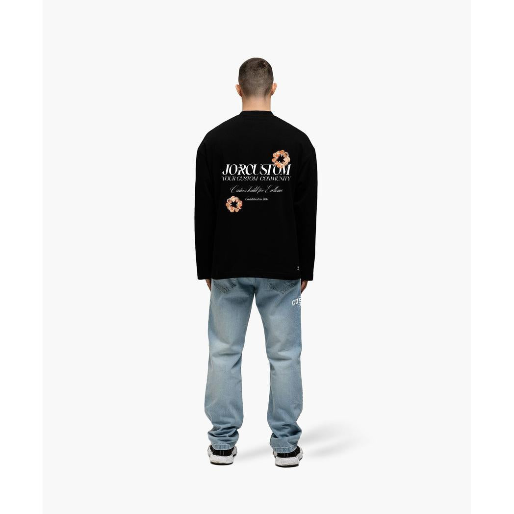 Flowers Longsleeve T-Shirt Black