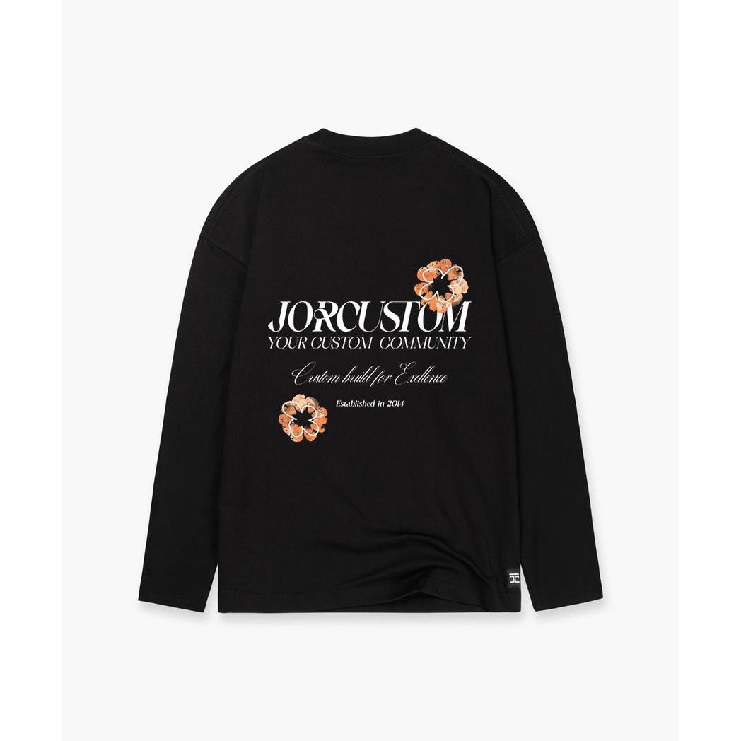 Flowers Longsleeve T-Shirt Black