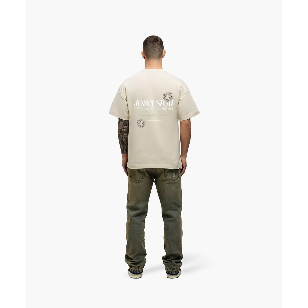 Flowers Loose Fit T-Shirt Creme